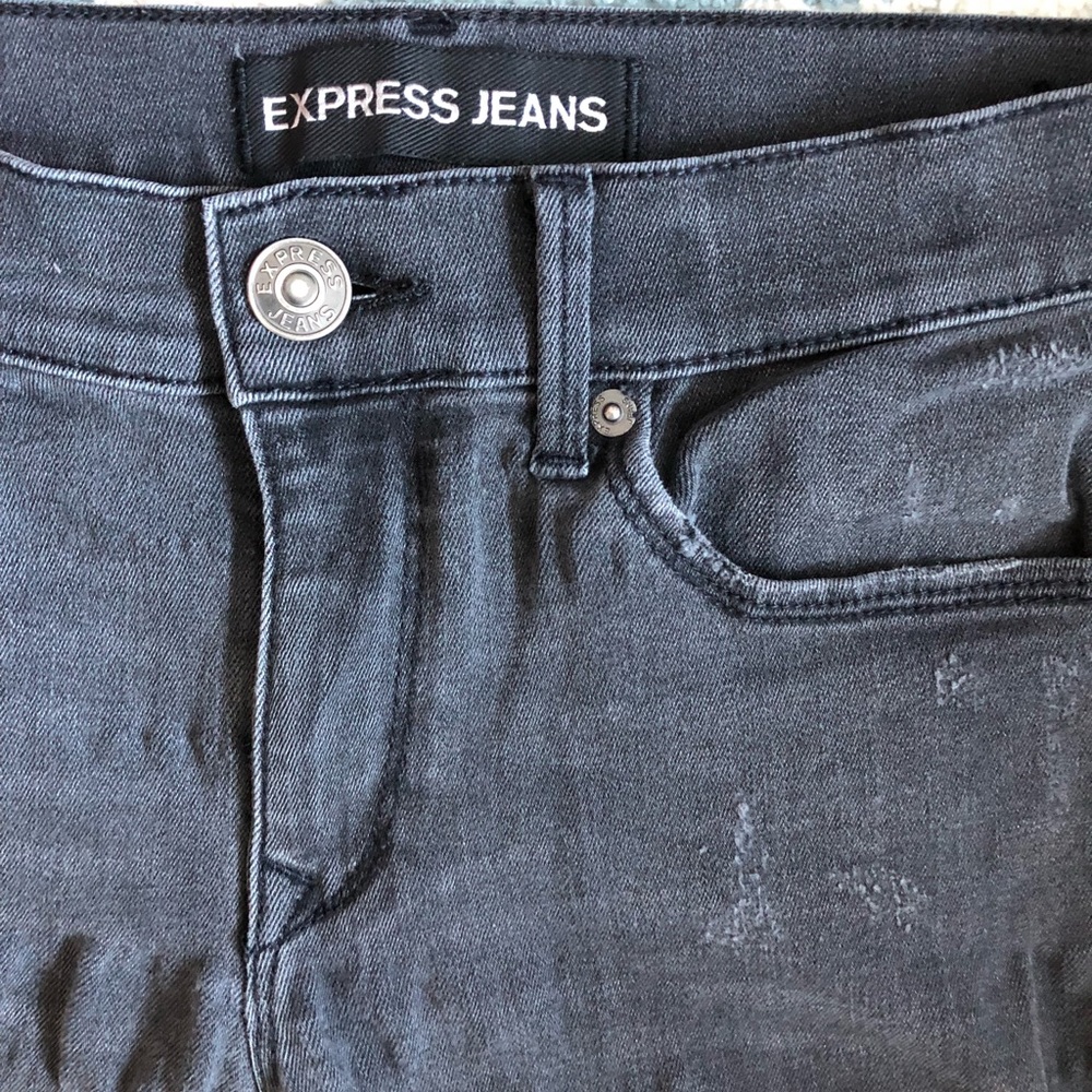 Express Skinny Ripped Jegging - Picture 4 of 8
